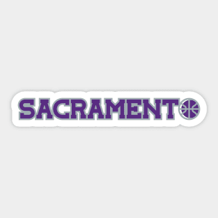 Sacramento basketball city Sticker